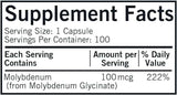 Molybdenum 100mcg (хипоалерген), 100 капсули - лаборатории на Kirkman