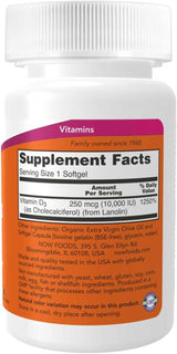 Vitamin D3 10 000 IU, 120 softgelů - nyní potraviny