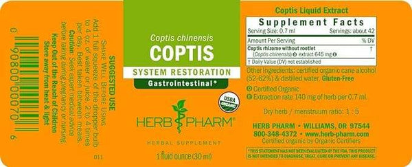 COPTIS 1 FL OZ - Herb Pharm