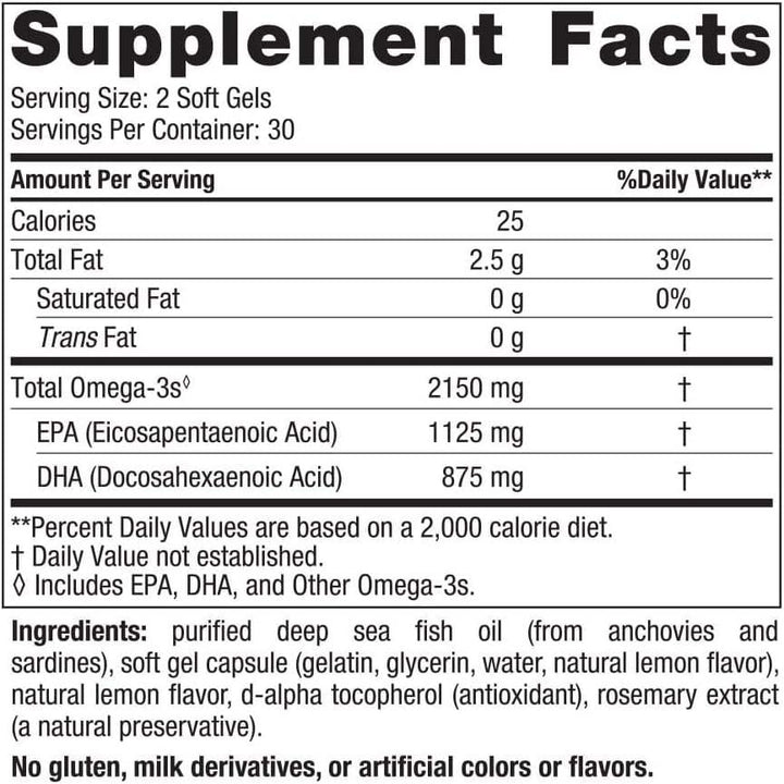 Ultimate Omega 2x (citrom) - 60 puha gél - Nordic Naturals