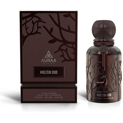 Molten Oud Extrait Perfume 100ml by Auraa Desire - Strong Woody Scent - Extrait Perfume for Men and Women