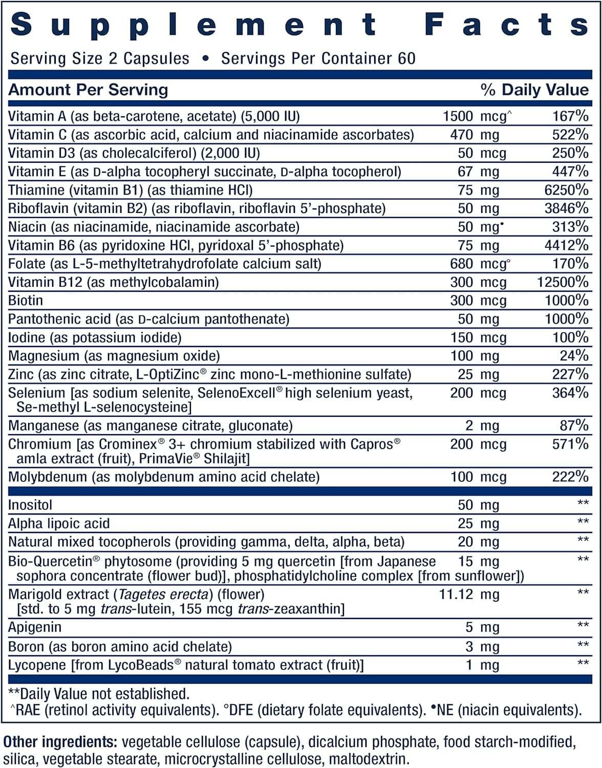 Două pe zi, 120 de tablete-Extensie de viață