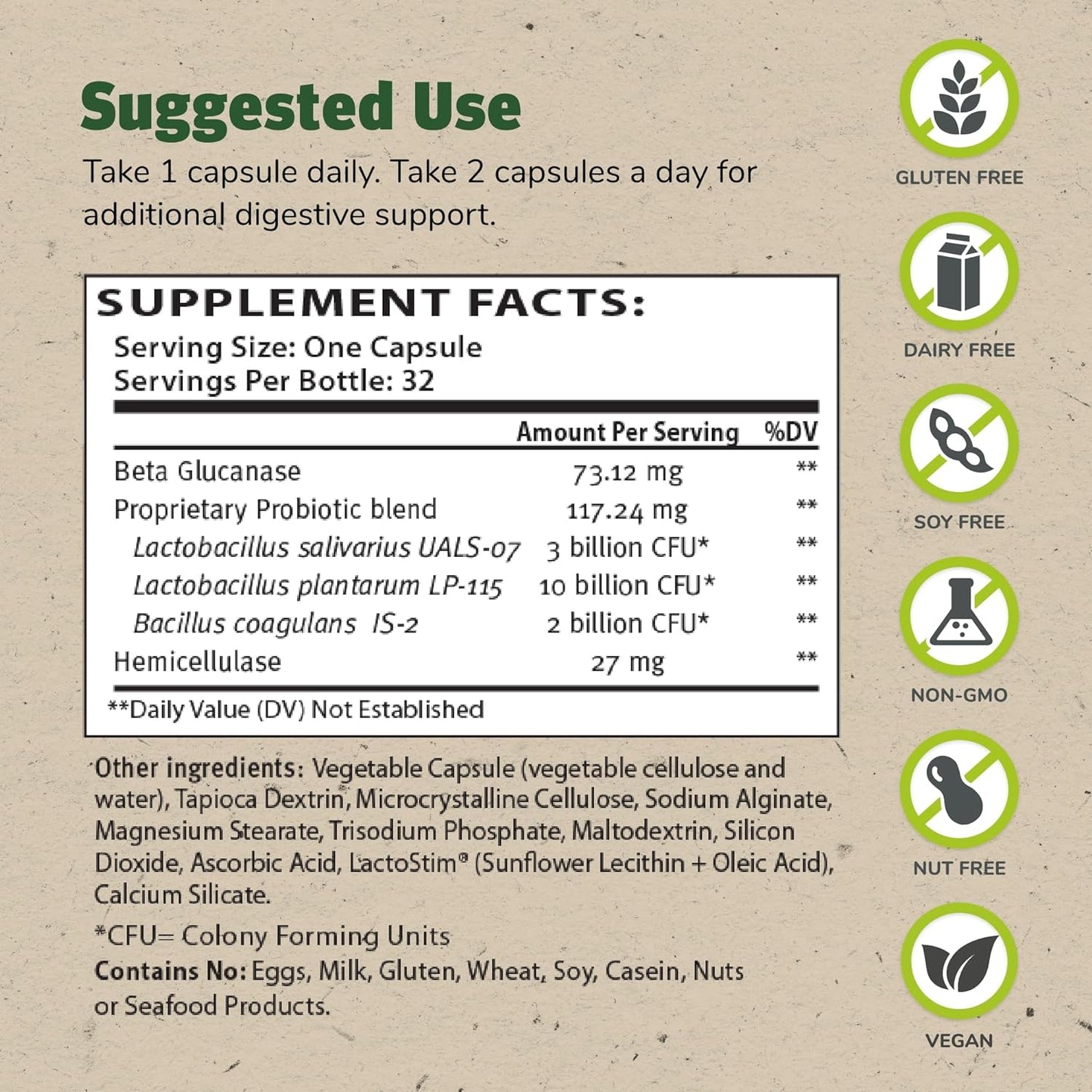 TruFlora, Probiotics + Enzymes, 15 Billion CFU, 32 Capsules - Master Supplements