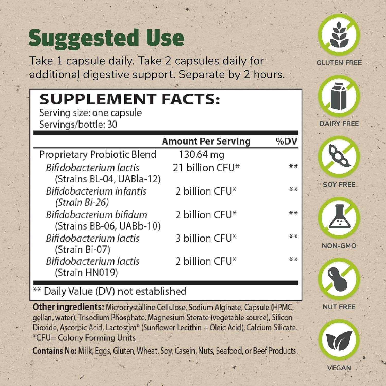 Trubifido Colon Probiotic, 30 κάψουλες - κύρια συμπληρώματα