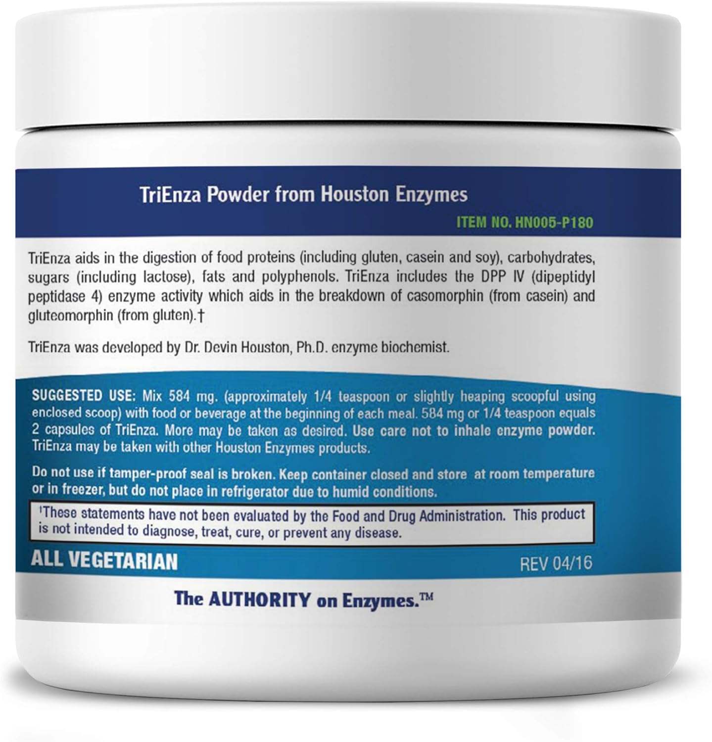 TriEnza Powder, 105g - Houston Enzymes