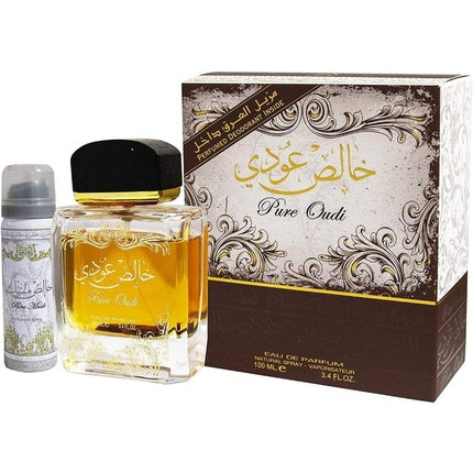 Pure Oudi Khalis Oudi 100ml EDP Spray by Lattafa Nutmeg Agarwood