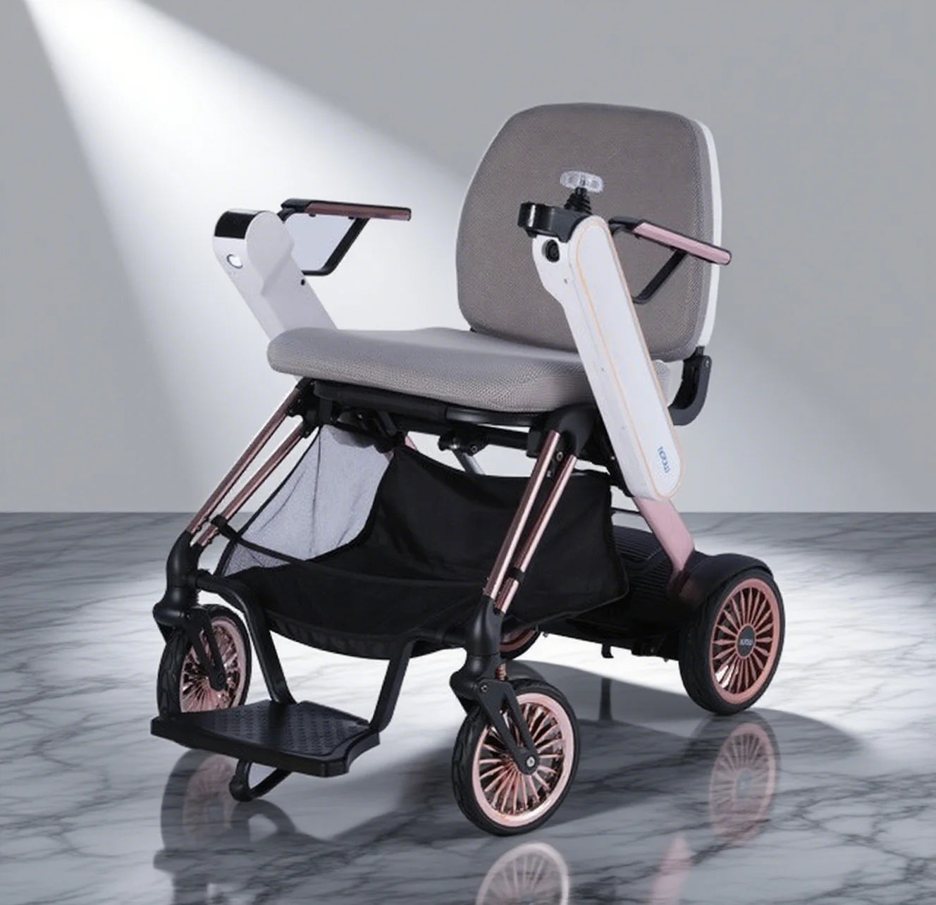 Welzo Aero Ultra-Light Dual-Motor Foldable Mobility Scooter Power Wheelchair 17.5kg