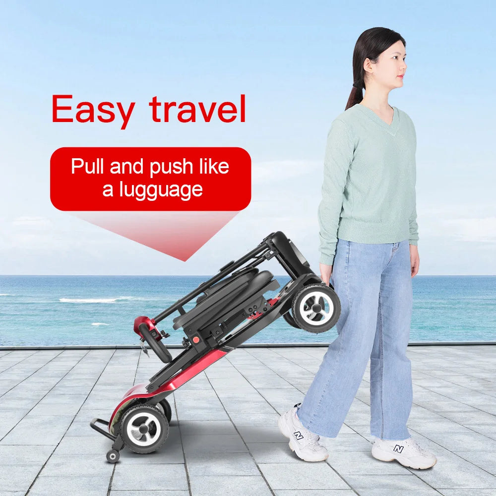 Welzo Feather Ultra-Light 15KG Long Range Folding Mobility Scooter