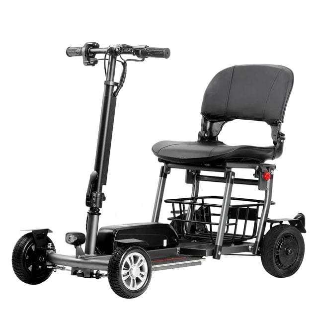 Welzo Move360 Automatic Foldable Mobility Scooter – Lightweight Portable Electric Scooter for Adults, Lithium Battery, 60km Range, 18km/h Speed, 300W Motor, 130kg Load