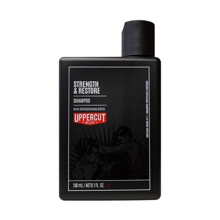 Uppercut Deluxe Strength and Restore Shampoo Infused with Biotin and Caffeine 240ml