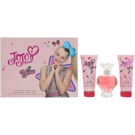 JoJo Siwa Be You Gift Set with 100ml EDP Spray, 100ml Body Wash and 100ml Body Lotion