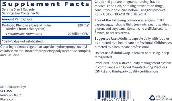 Ther -Biotic Factor 1, 60 κάψουλες - Klaire Labs (SFI Health)