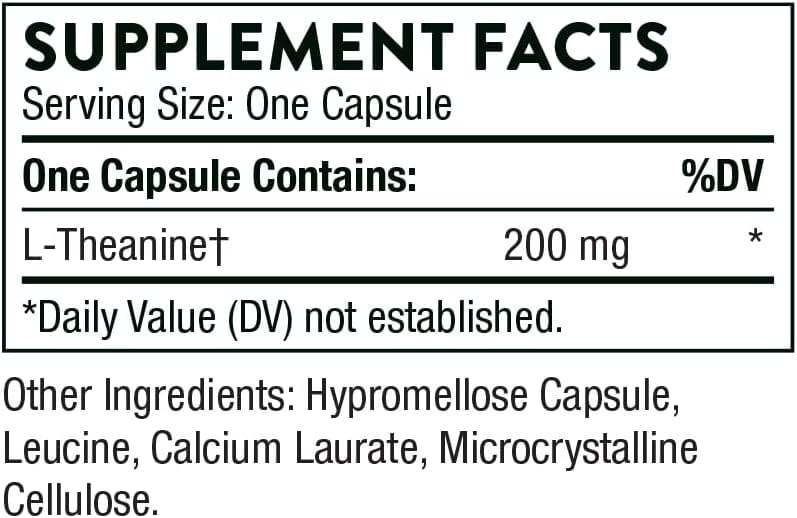 Theanine, 90 kapslit, Thorne Research