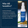 Magnesium Oil 4oz spray - Sensitive - Ancient Minerals (with Allantoin, Organic Chamomile, and Organic Aloe Vera)