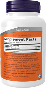 L -Tyrosina 500mg, 120 Capsule - Ora alimenti