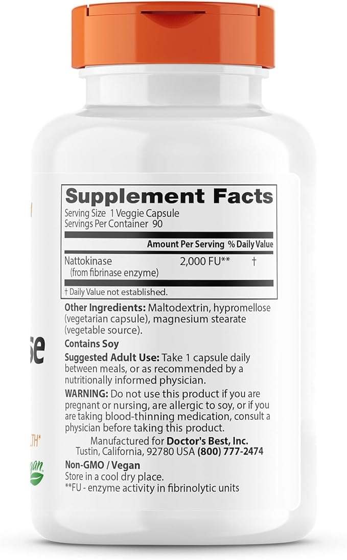 Nattokinase 2000 FUS, 90 Capsules - Doctor's Best