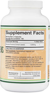 Double Wood Supplements Mucuna Pruriens