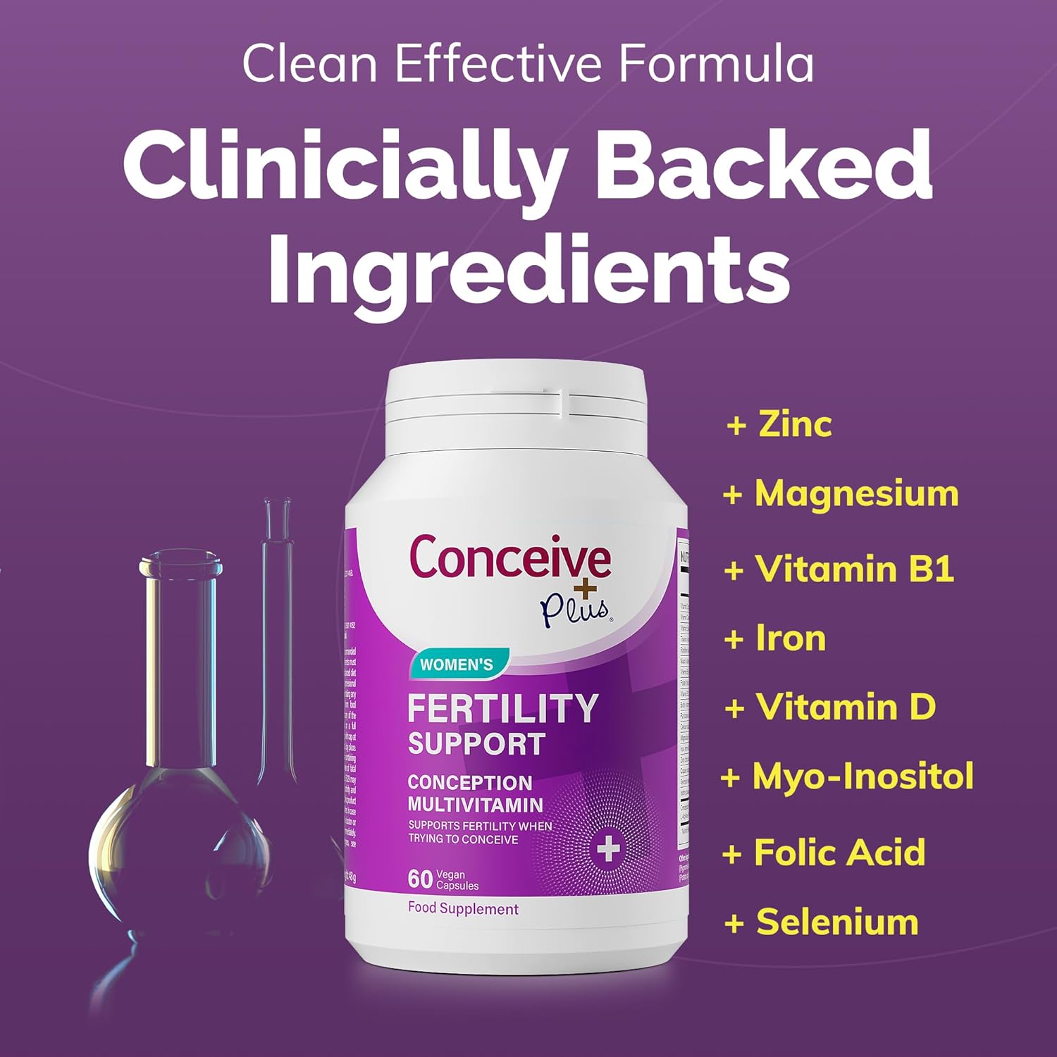 Conceive Plus Women's Fertility Support Capsules Pack of 60