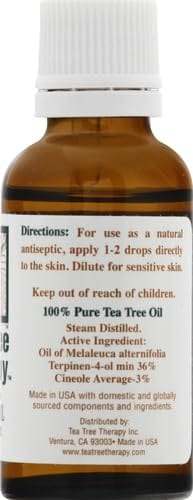 Olio dell'albero del tè 0,5 fl oz (15 ml) - terapia dell'albero del tè