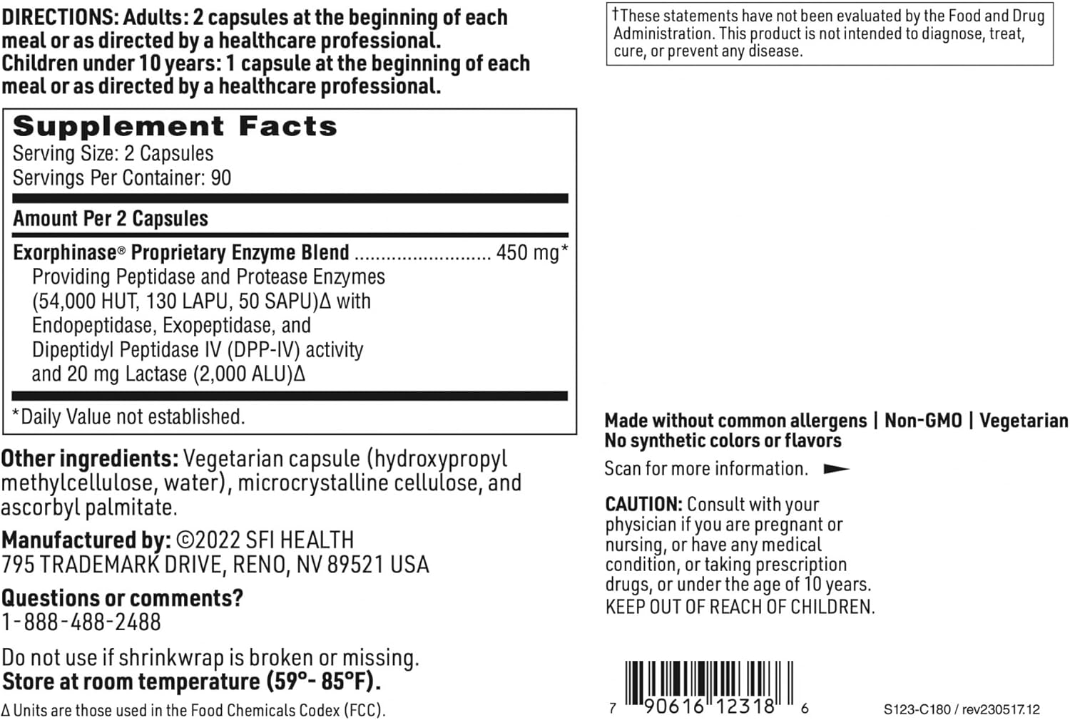 Serenaid 180 Capsules - Klaire Labs (SFI Health)