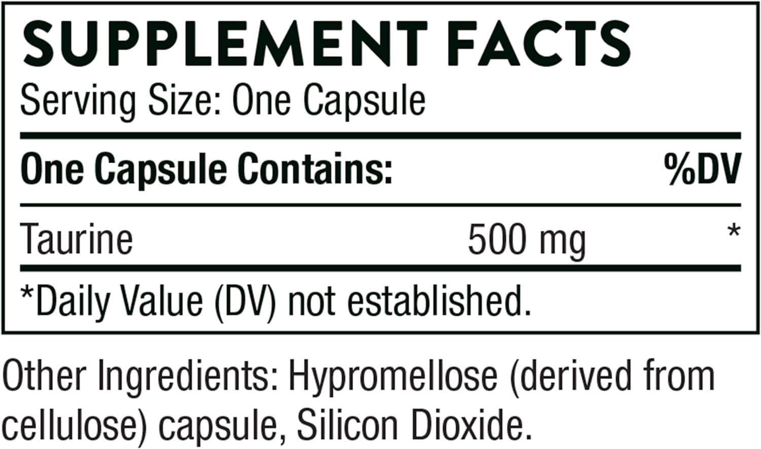 Taurine, 90 vegetariánských čepic - Thorne Research