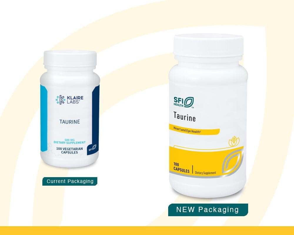 Tauryna 500 mg, 100 kapsułek - Klaire Labs (SFI Health)