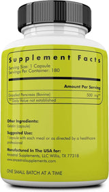 Grass Fed Beef Pancreas, 180 capsules - Ancestral Supplements