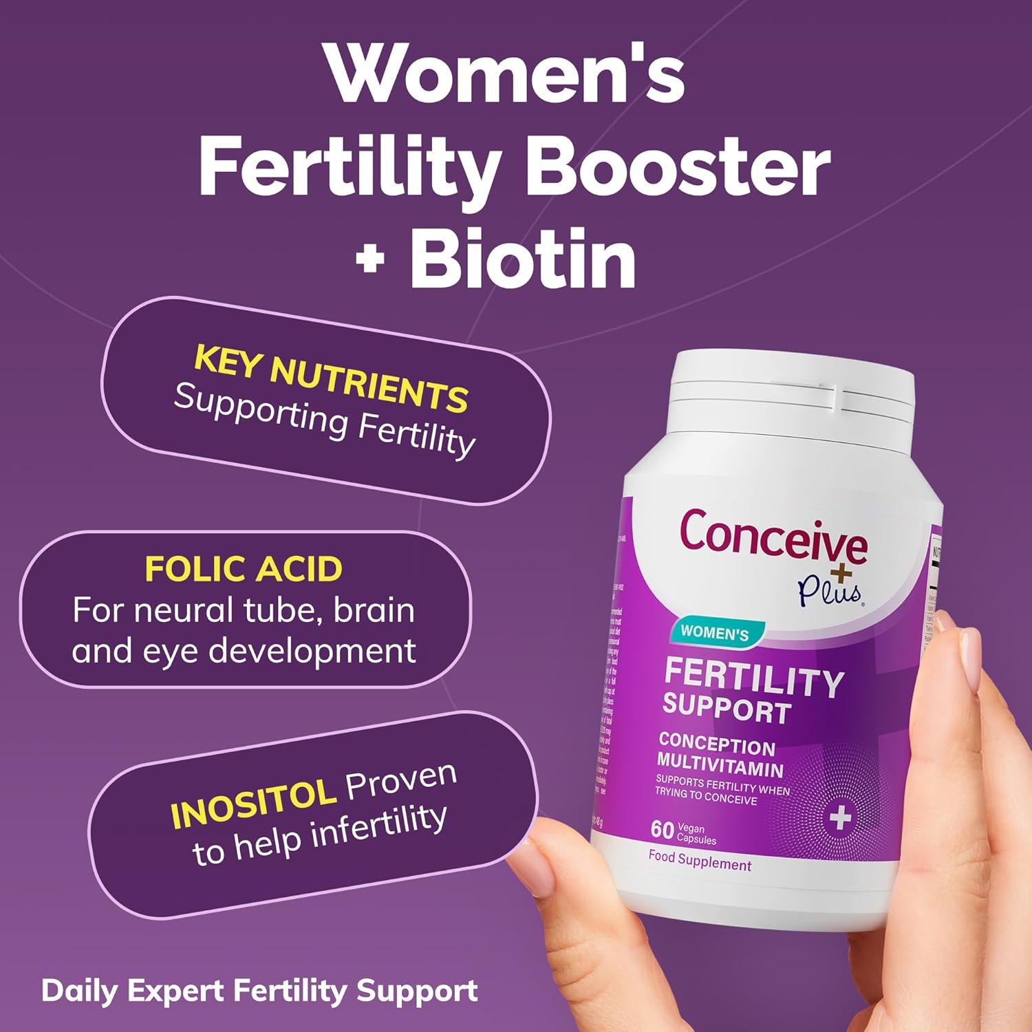 Conceive Plus Women's Fertility Support Capsules Pack of 60