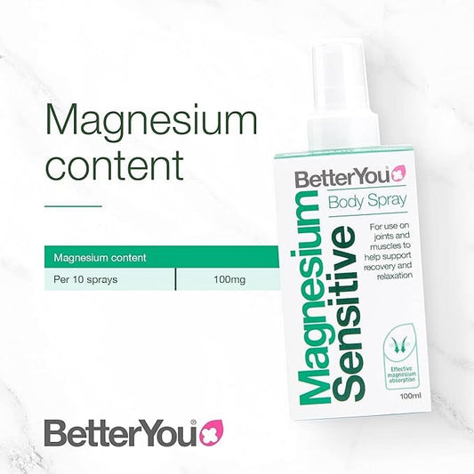Magnesium Sensitive Body Spray 100ml - BetterYou