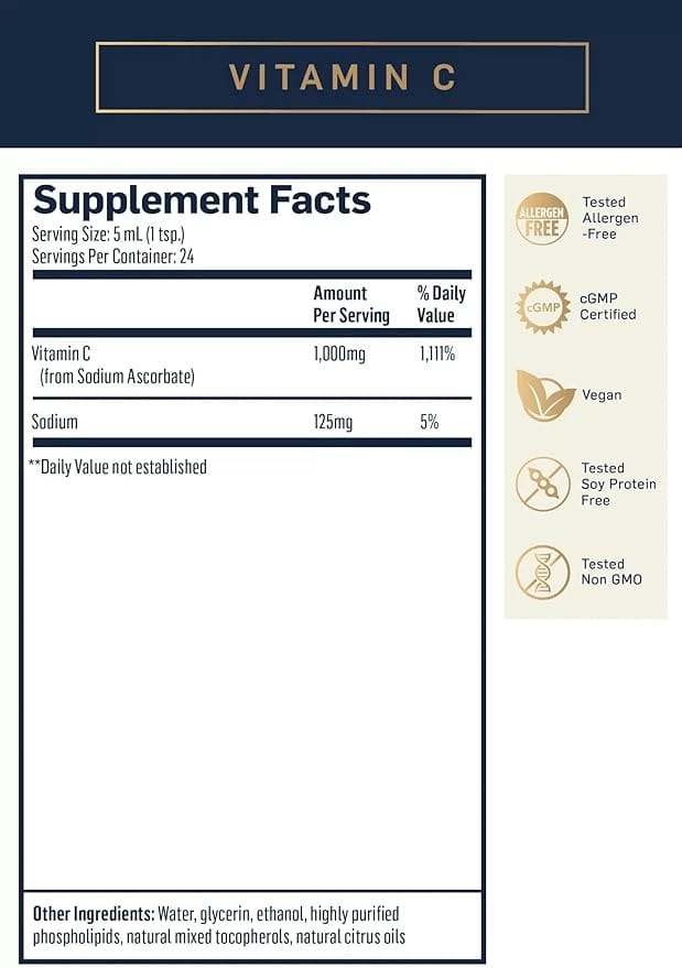 Vitamina C liposomal, 4 oz - Quicksilver