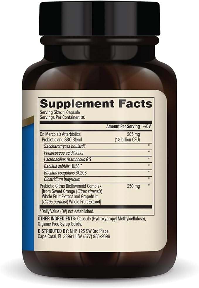 Complete Afterbiotics, 180 Billion CFU - 30 Capsules - Dr Mercola