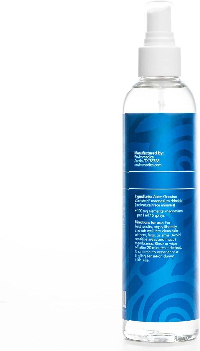 Magnesiumolie 8oz (227 ml) Spray - Oude mineralen