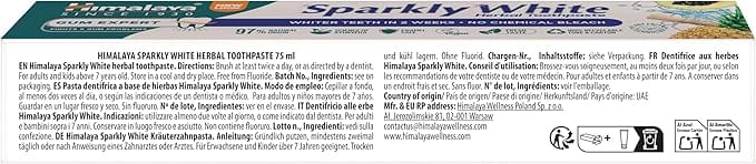 Himalaya Sparkly White Herbal Toothpaste - 75 ml