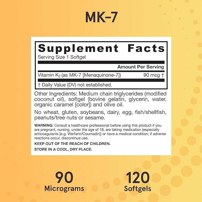 MK-7 (Vitamin K2) 90mcg 120 Softgels - Jarrow Formulas