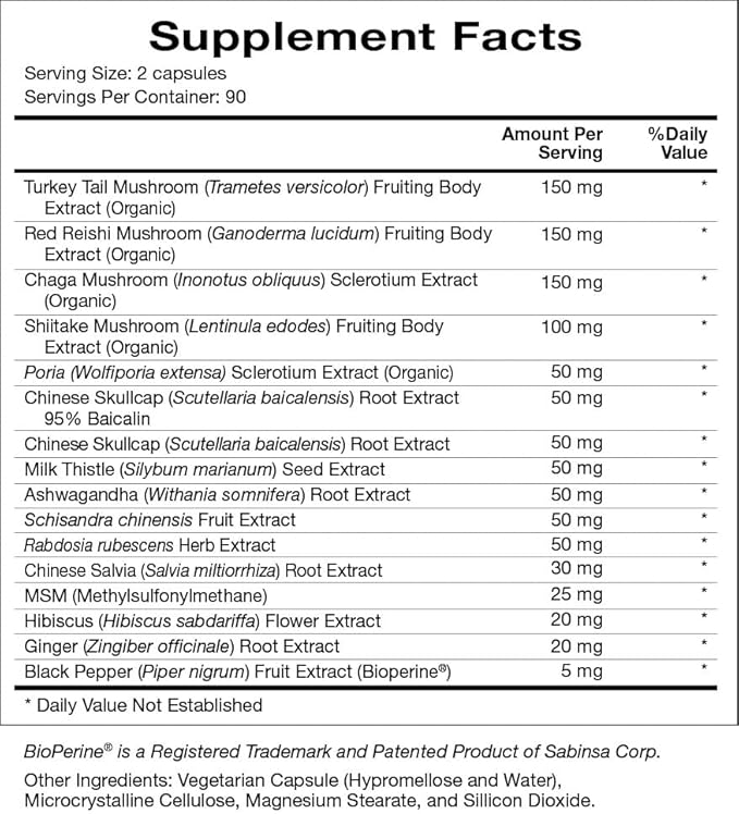 Mushroom Synergy (tidligere Immucare II) 180 CAPS - Natura