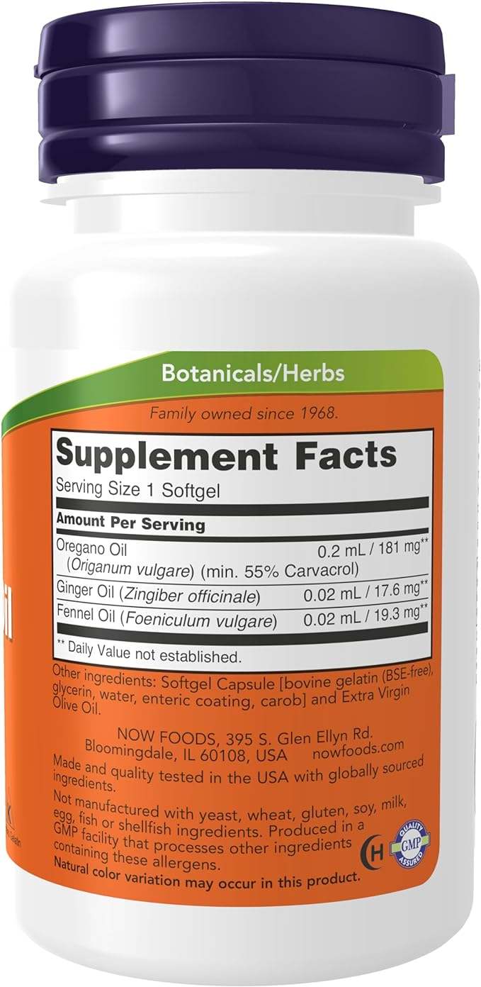 Oregano Oil, 90 Softgels - nu Foods