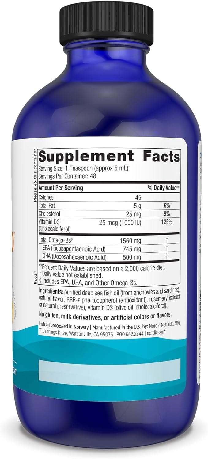 Omega -3d (cytryna) 237 ml - Nordic Naturals