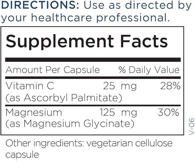 Magnesiumglycinaat 180 capsules - metabolisch onderhoud