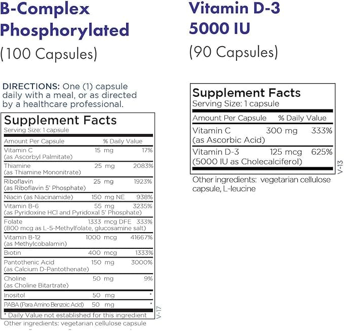 B-complex phosphorylé 100 capsules - Maintenance métabolique