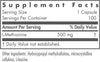 L -methionin 500 mg - 100 VEG tobolek - Nutricology / Alergy Research Group