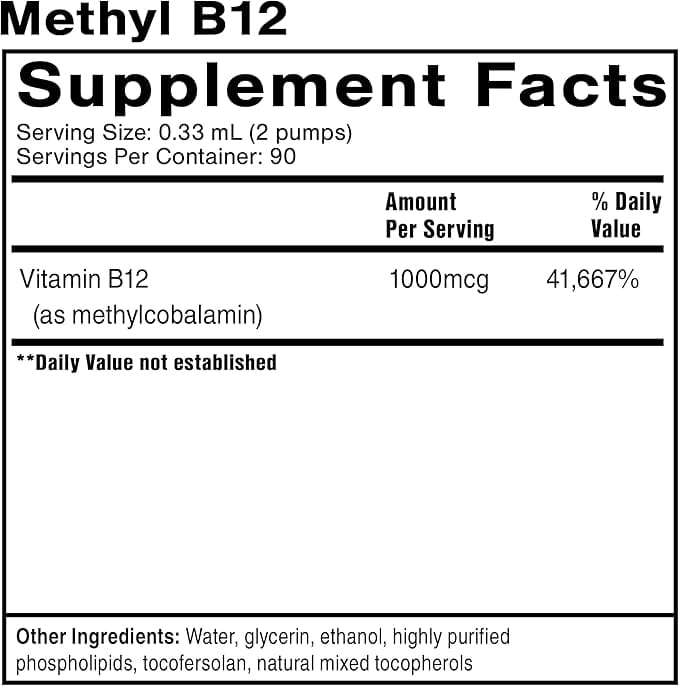 Liposomale methyl B12 - 30 ml - Quicksilver Scientific