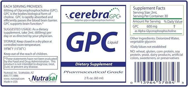 Cerebra GPC, 60 ml, Nutrasal