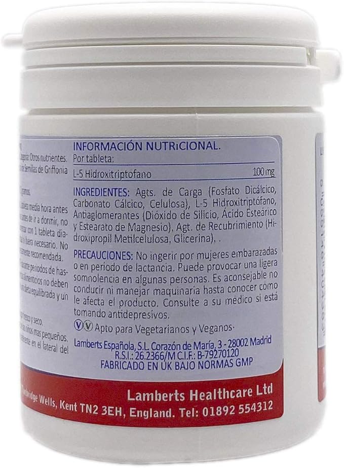 5 -HTP 100 mg, 60 tabbladen - Lamberts