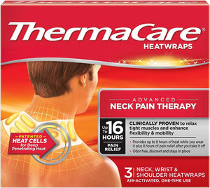 Thermacare Heat Wrap Neck, Shoulder & Wrist Pack of 3