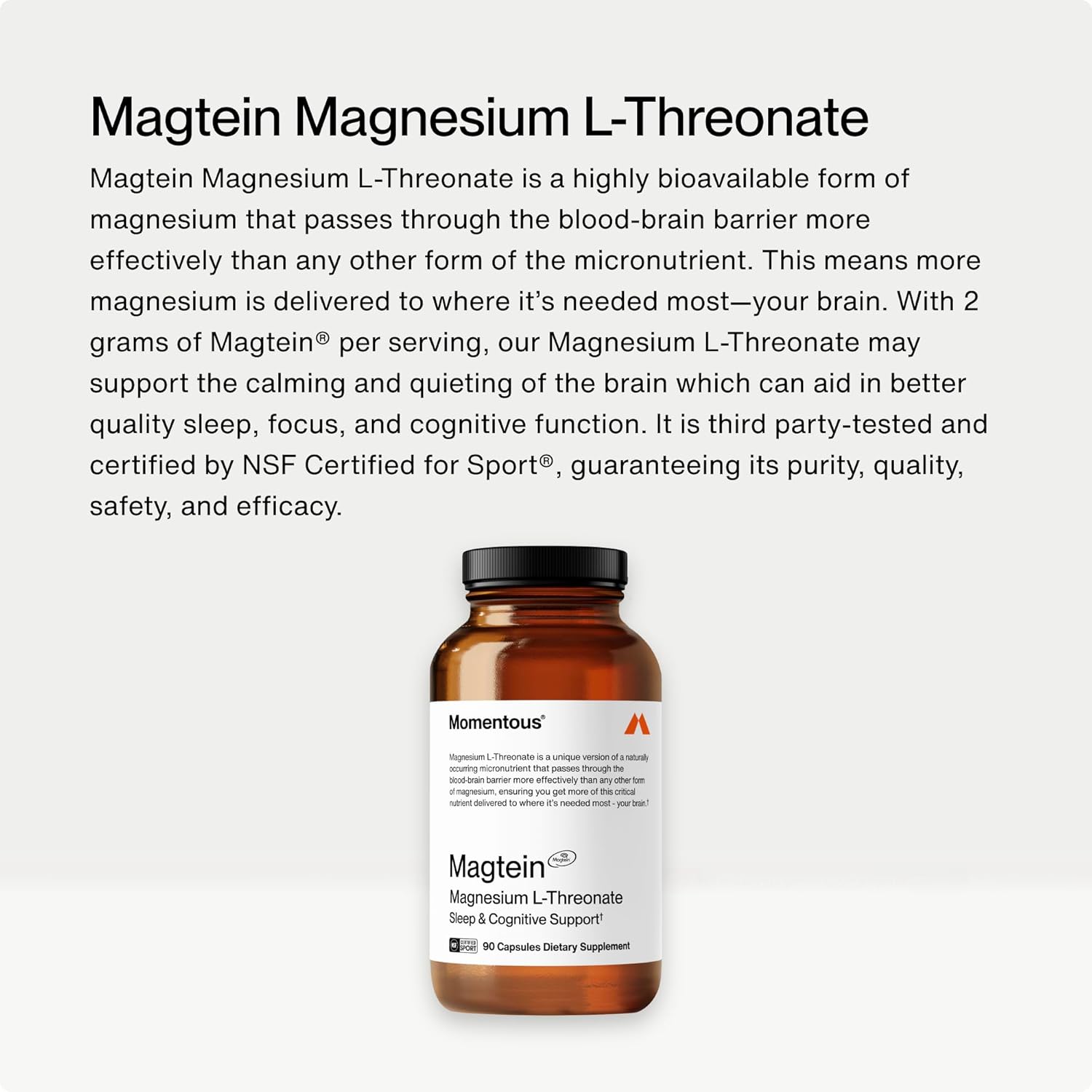 Momentous Magnesium L-Threonate Magtein