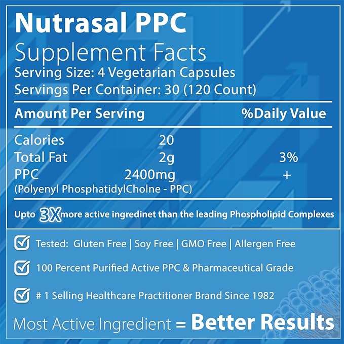 Phoschol PPC 600 mg 120 Vegetariske hætter - Nutrasal