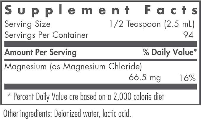 Liquide de chlorure de magnésium, 236 ml - Nutricology / Allergy Research Group