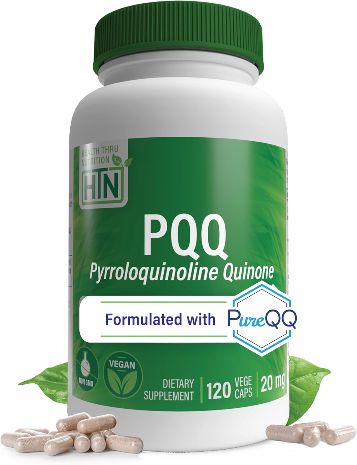 Health Thru Nutrition PQQ (Pyrroloquinoline Quinone) 20mg 120 Veggie Capsules