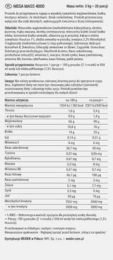 Weider Mega Mass 4000 Protein Powder