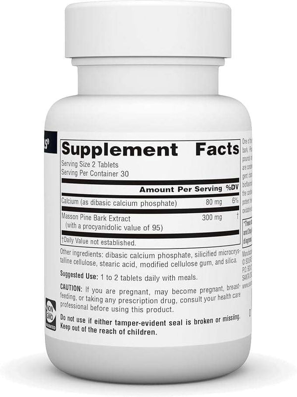 Pine Bark Extract, 60 Tablets - Source Naturals